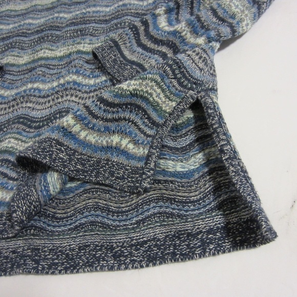 J.Jill sweater women’s M Chevron Knit Crew Neck Side Slit Pullover Tunic - Picture 7 of 13